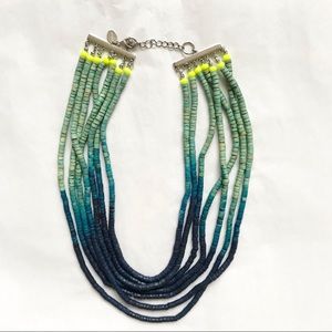 Berry Jewelry Multi-strand Ombré Beaded Necklace